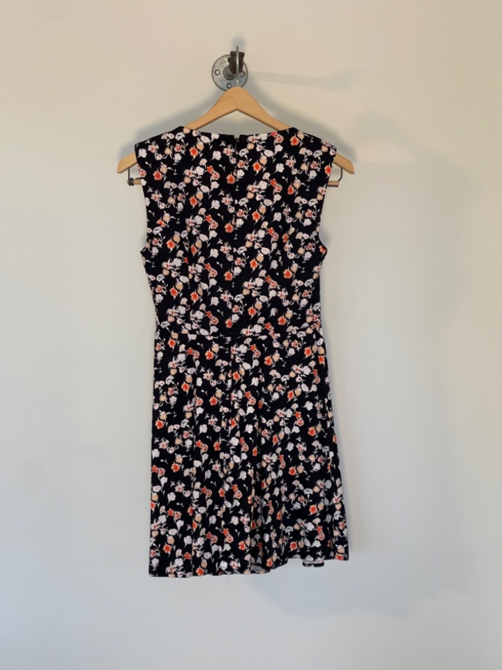 French Connection Navy Floral Sleeveless Fit & Flare Dress | US 2 / UK 6